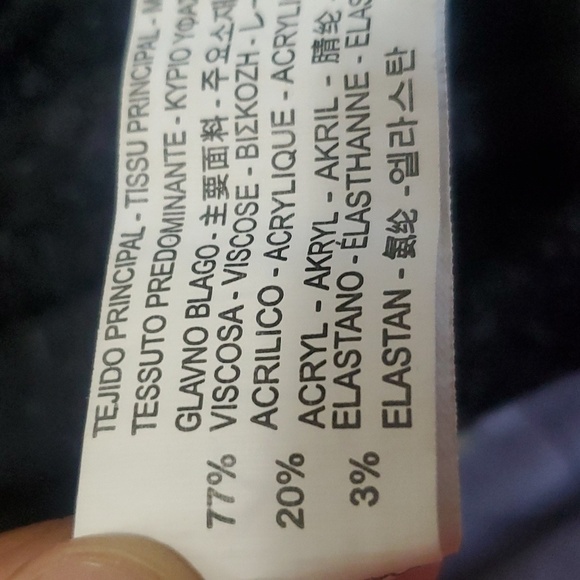 ZARA Gray Color Block Pocket Sweatshirt Top Size M - Picture 8 of 10